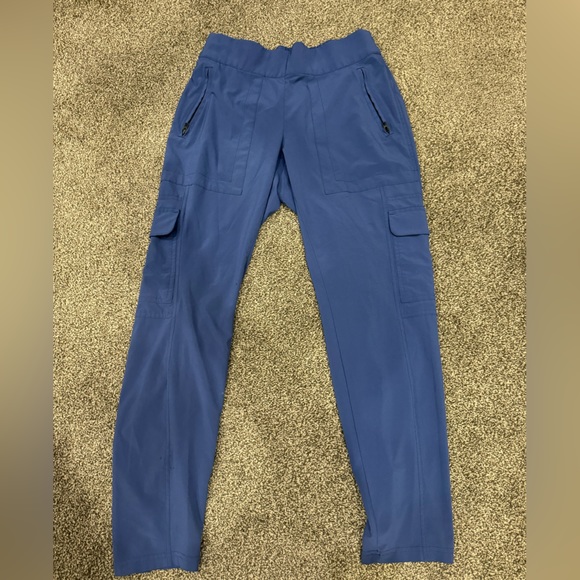 Like New Athleta Chelsea Joggers, Damask Blue, Size 6 - Picture 3 of 4